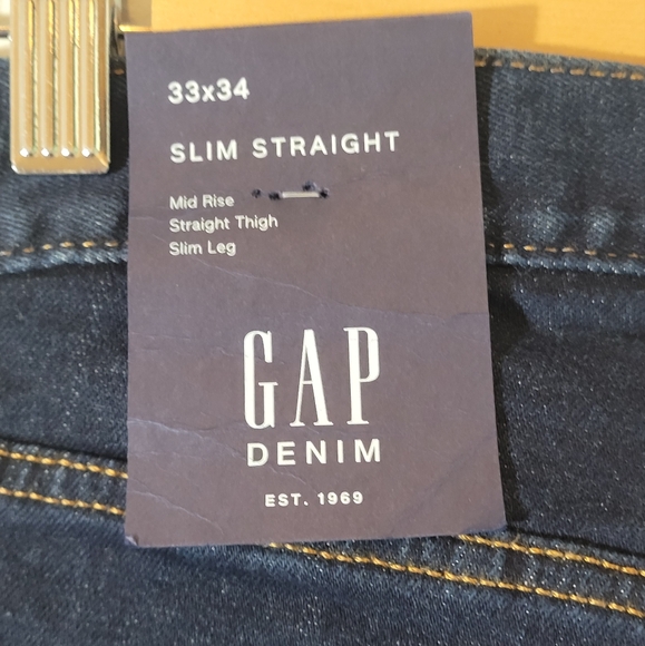 Gap Men's Dark Blue Denim Jeans - Picture 4 of 5